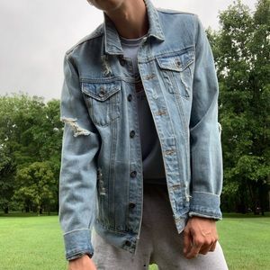 Distressed Denim Jacket